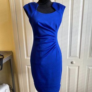 Calvin Klein Royal Blue Midi Dress Size 4